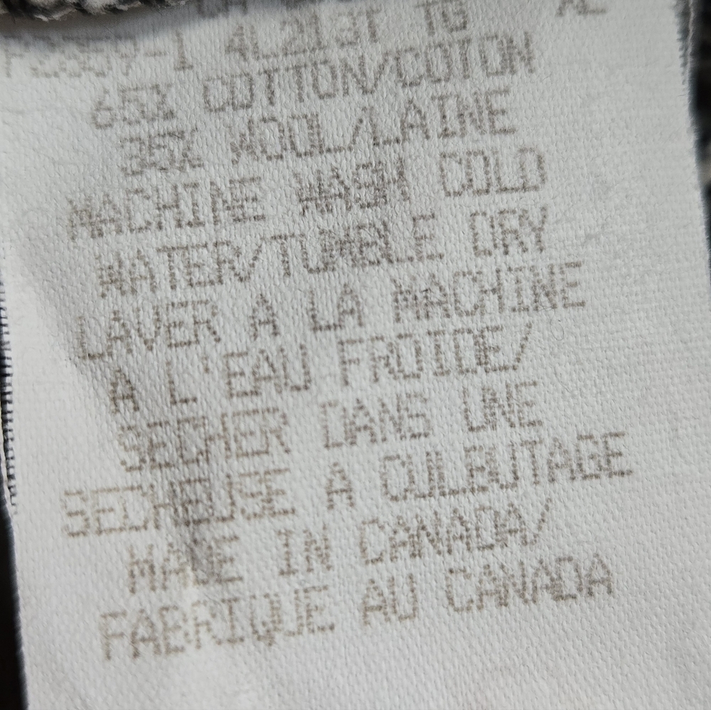 Tundra Canada Melange Wool Cotton Blend Sweater Size XL - Picture 4 of 4